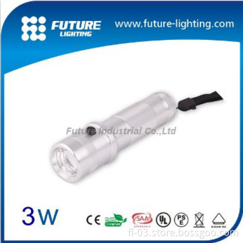 3w led portable light multi color highlight torch flashlight